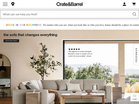 'crateandbarrel.ca' screenshot