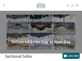 sofasaviors.com homepage screenshot