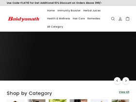 'baidyanathayurved.com' screenshot