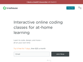'teamtreehouse.com' screenshot