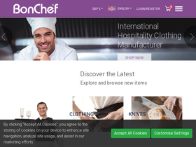 bonchef.co.uk homepage screenshot
