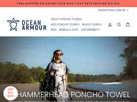oceanarmour.com.au homepage screenshot