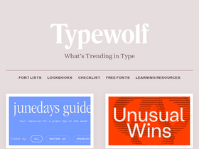 'typewolf.com' screenshot