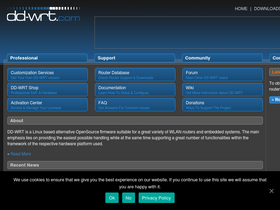'dd-wrt.com' screenshot