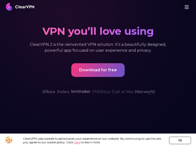 'clearvpn.com' screenshot