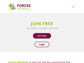 'forcespenpals.net' screenshot