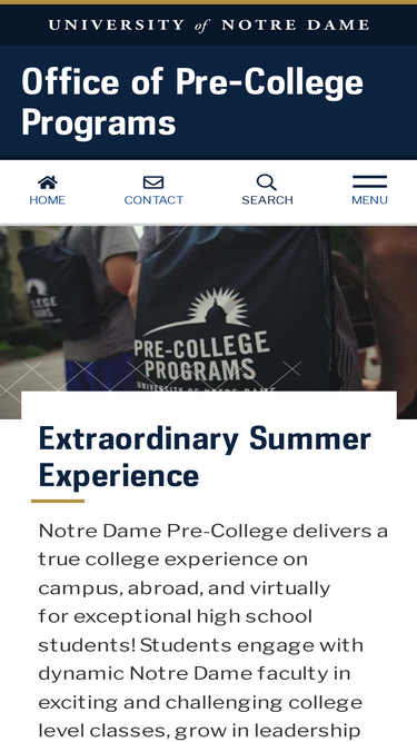 precollege.nd.edu