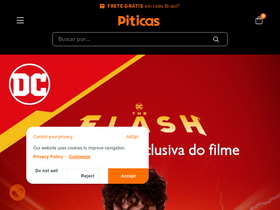 'piticas.com.br' screenshot