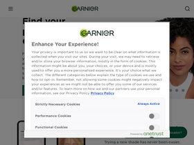 'garnier.co.uk' screenshot