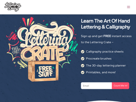 'lettering-daily.com' screenshot