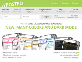 'posteo.de' screenshot