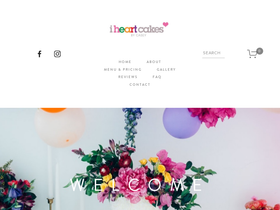 iheartcakesbycasey.com homepage screenshot