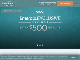 'emeraldcruises.com' screenshot
