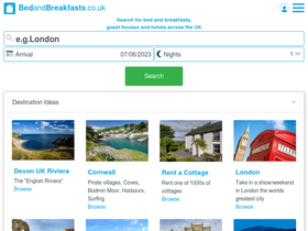 'bedandbreakfasts.co.uk' screenshot