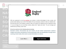 'englandrugby.com' screenshot