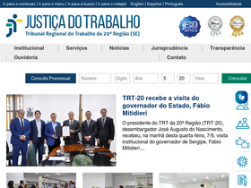 'trt20.jus.br' screenshot