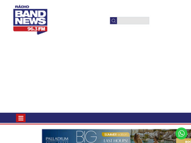 'bandnewsfmcuritiba.com' screenshot