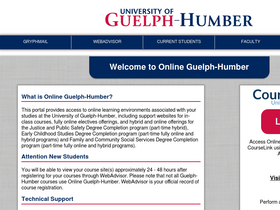 'onlineguelphhumber.ca' screenshot