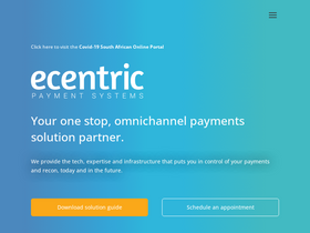 'ecentric.co.za' screenshot