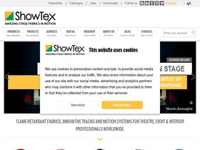 'showtex.com' screenshot
