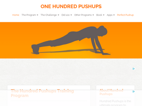 'hundredpushups.com' screenshot