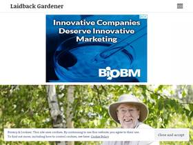 'laidbackgardener.blog' screenshot