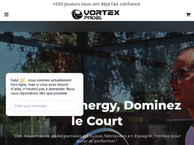 vortexpadel.com homepage screenshot