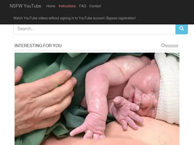 'nsfwyoutube.com' screenshot