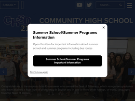 'chsd218.org' screenshot