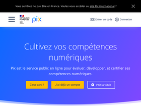 'pix.fr' screenshot