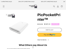 PicPocketPrints website screenshot