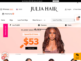 'juliahair.com' screenshot