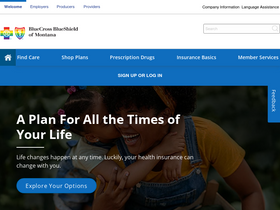 'bcbsmt.com' screenshot