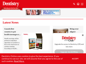 'dentistry.co.uk' screenshot
