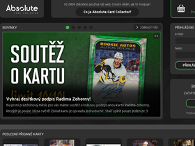 'absolutecardcollector.cz' screenshot