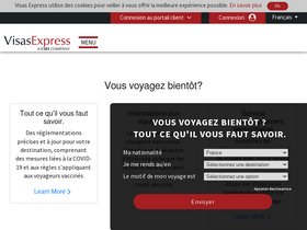 'visas-express.fr' screenshot