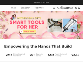 Sakerplus homepage screenshot