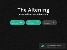 'thealtening.com' screenshot