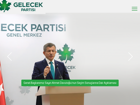 'gelecekpartisi.org.tr' screenshot