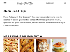 'mariefoodtips.com' screenshot