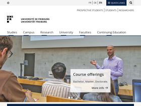 'unifr.ch' screenshot