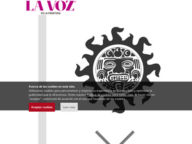 'lavozdelafrontera.com.mx' screenshot