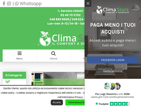 'climastars.it' screenshot