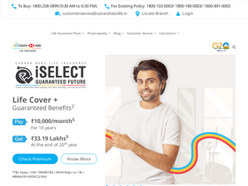 'canarahsbclife.com' screenshot