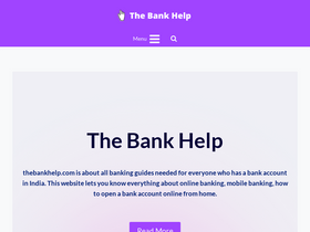 'thebankhelp.com' screenshot