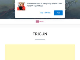 'trigunmanga.com' screenshot