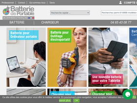 'batteriedeportable.com' screenshot