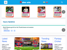 'babacric.in' screenshot