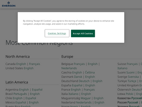 'emerson.com' screenshot