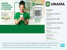 'unama.br' screenshot
